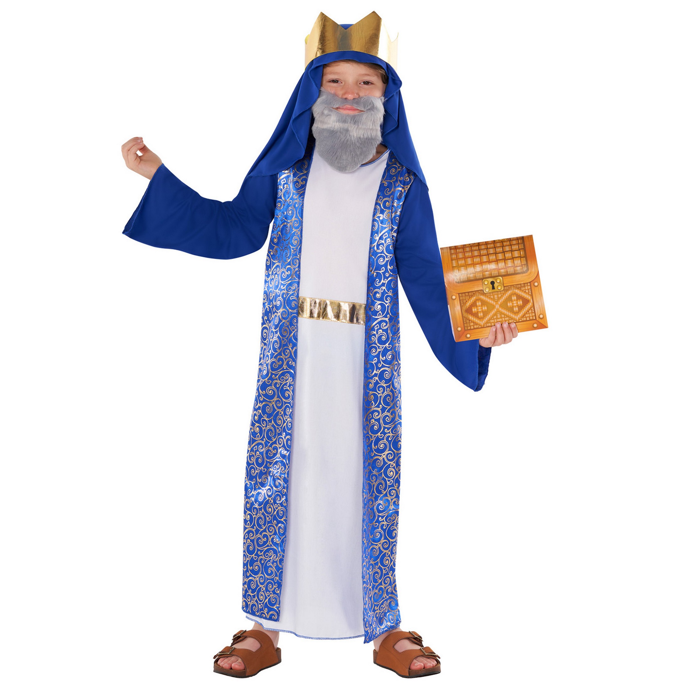 Wicked Costumes Skinz-Kostüm Für Kinder – Blau, Einteilig Mit Kapuze