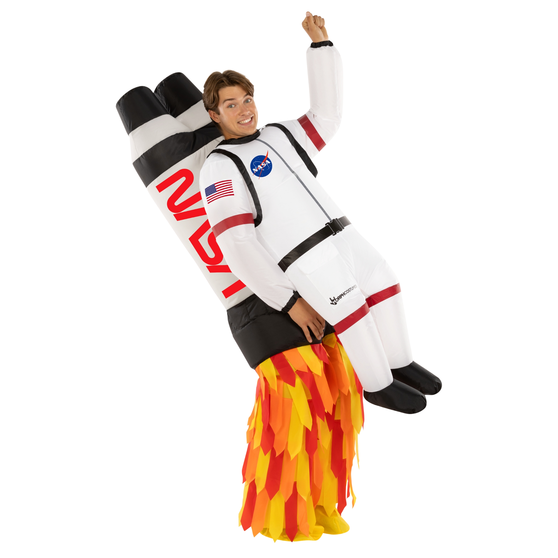 K354 Inflatable Space Astronaut Costume – Funny Blow Up Suit With Fan For Cosplay